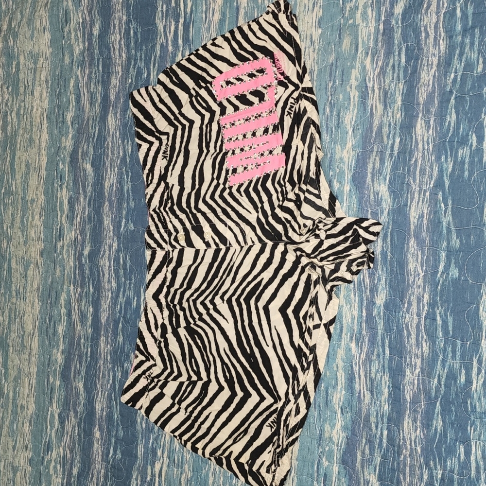 Victoria Secret PINK Shorts Zebra Wild Sz.  S/P